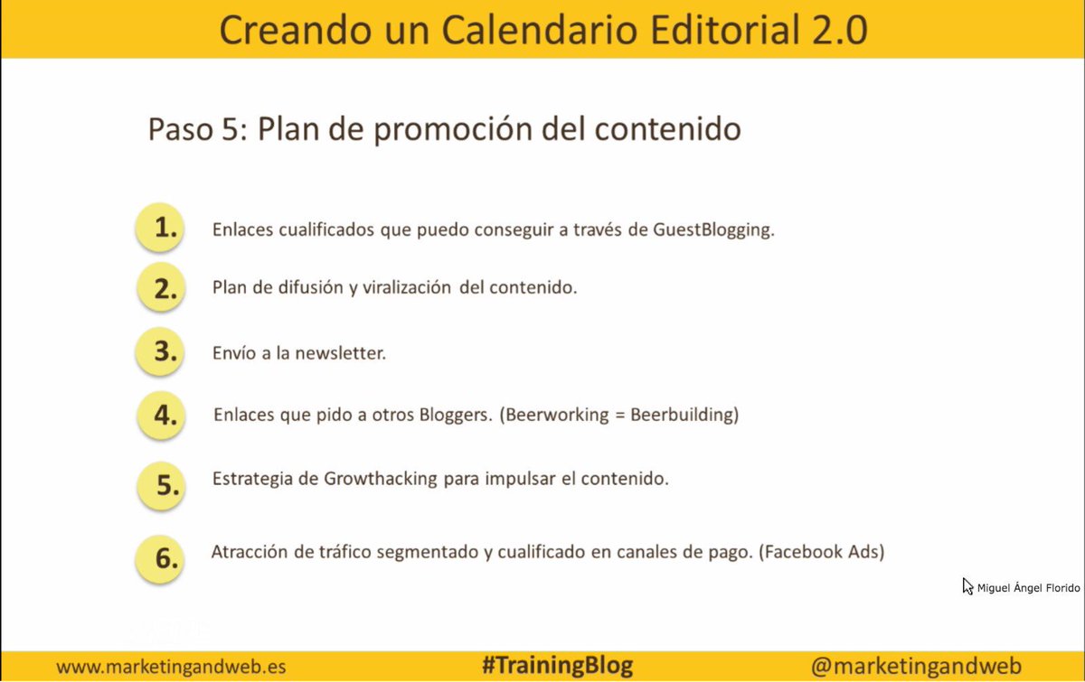 Visionaria25's tweet image. RT BegoRomero93: 🚀Plan de promoción del contenido:

💥Enlaces cualificados
💥Plan de difusión 
💥Newsletter
💥Estrategia de growth hacking
💥Atracción de tráfico 

#trainingblog con miguelfloro de marketingandweb