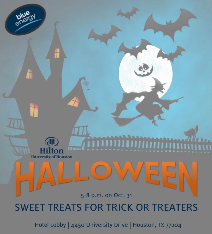 HiltonCollegeUH's tweet photo. On campus this Halloween? Trick or treat with us at Hilton UH! This event is free and open to the entire @UHouston community! #Halloween2018 https://t.co/jDDA6Rcgyw