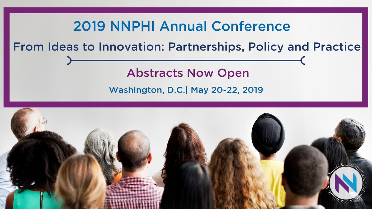 NNPHI_ORG's tweet photo. Do you want to showcase the great work you are doing in your community? We’re looking for innovative programs and emerging public health solutions to highlight at our 2019 annual conference in Washington, DC. Abstracts can be submitted at https://t.co/wqXQh3iJxJ. https://t.co/4Q5KsjHVmo