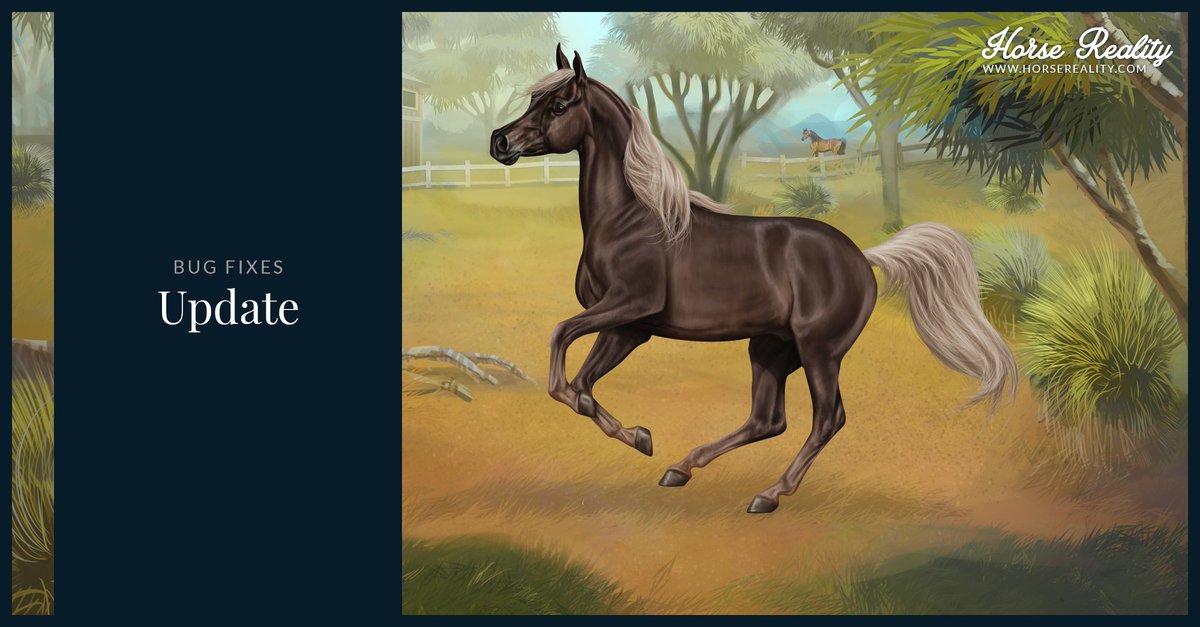 HorseReality's tweet photo. Hi everyone! This weeks bug fixes can be seen on our Facebook page! https://t.co/oFZL5pg69J
#horses #horsegame #indiegame #indiedev #horsereality #equestrian #equestriangame #equilove #equine #equinelove #howrse #sso #starstable #horsemmo #horsesim #simulationgame #petgame https://t.co/dpEqtu3h0M