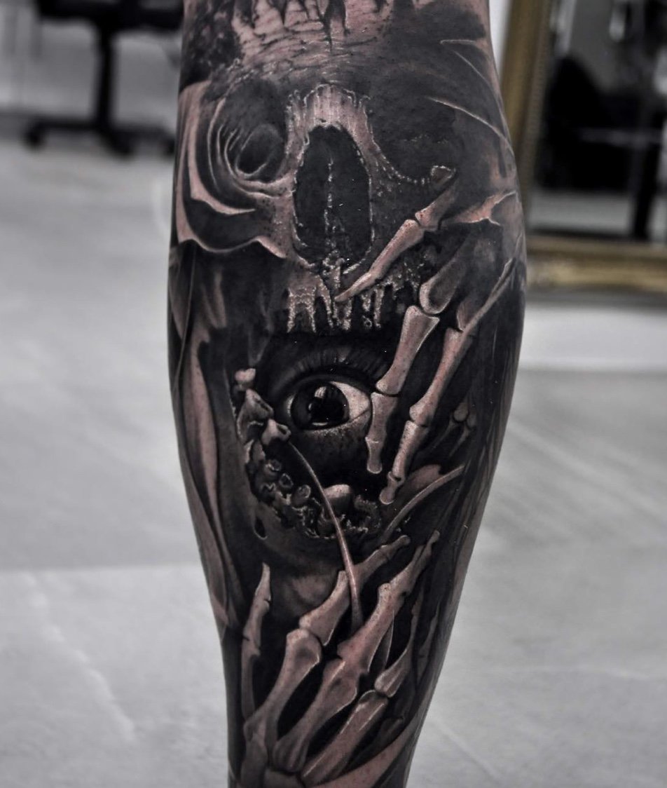 Celebrating Halloween with these Scary Good Tattoos  Ultimate Tattoo Supply