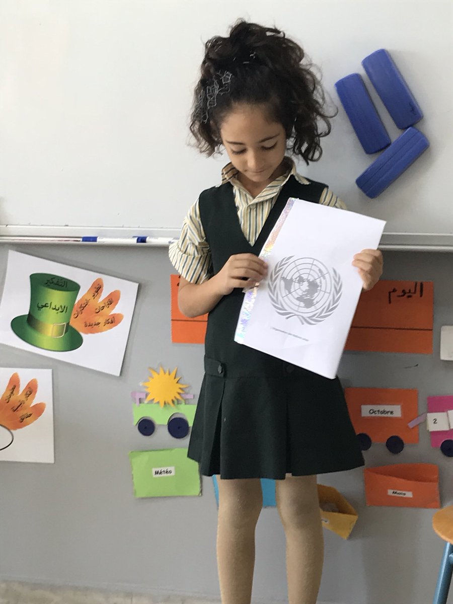 KabritMalak's tweet photo. Le 24 octobre: La journée des Nations Unies ☮️ #Organisations #Provocation #CE1A #Apprenants_curieux @dina_jradi @Hhhsinfo https://t.co/z93vDke9mo