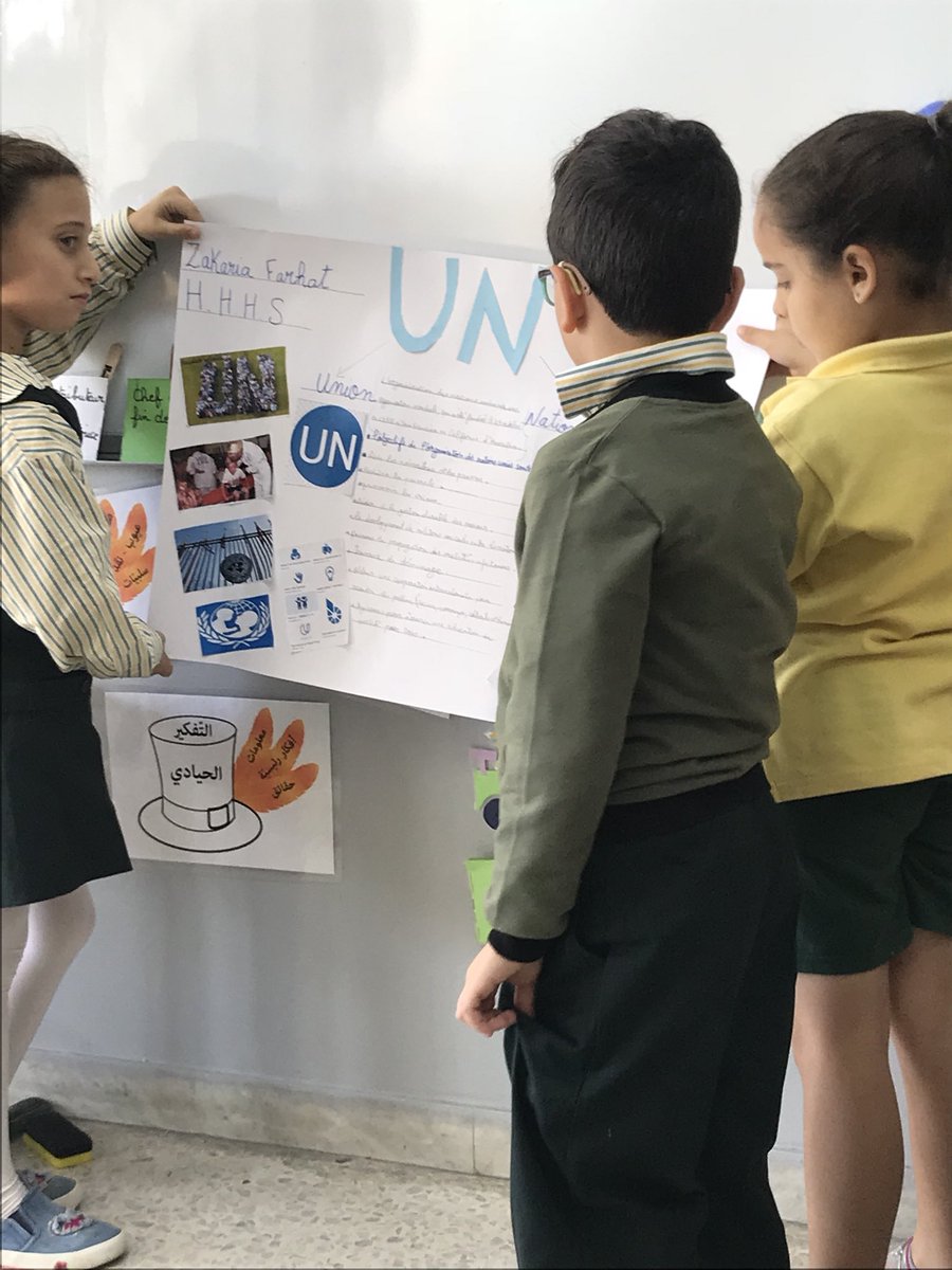 KabritMalak's tweet photo. Le 24 octobre: La journée des Nations Unies ☮️ #Organisations #Provocation #CE1A #Apprenants_curieux @dina_jradi @Hhhsinfo https://t.co/z93vDke9mo