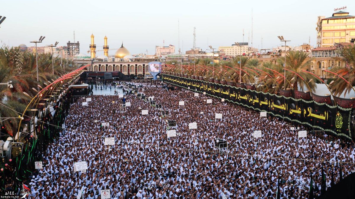 karbala_com's tweet photo. We would like to send our deepest condolences to Imam al-Mahdi, scholars and students of the Islamic seminaries and all believers on the day of Arba'een, the 20th of Safar 1440, on which our grief for the martyrs of Karbala and Imam Hussain (peace be upon him) is renewed. https://t.co/B4ems5NmSA