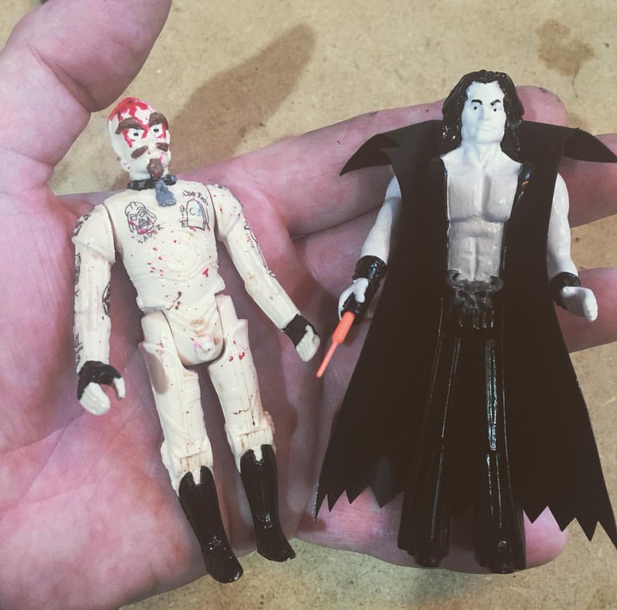 DailyDanzig's tweet image. Danzig and GG action figures ala Star Wars! (By @sethrelentless) #Danzig #GGAllin #StarWars #Punk #ActionFigures #PunkWars #DailyDanzig