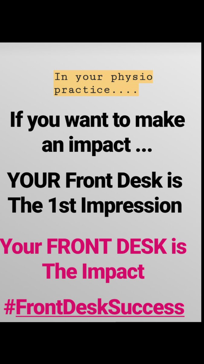 Jerry_DurhamPT's tweet photo. THEY are the hidden value...
THEY are the hidden leverage point...
THEY are the key to increased $$....
You just gotta know what to do..
#FrontDeskSuccess
#ptexp
#FrontDeskCert
#dbajd
#PatientLifecycle
#PerfectPracticeFormula https://t.co/00Wp3Wr6L5
