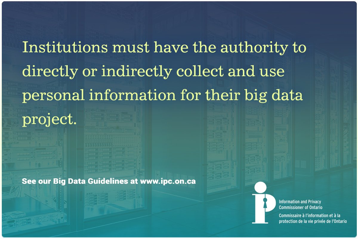Demystify #bigdata! Read our guidelines for key considerations at each stage of a #bigdata project. #MFIPPA #FIPPA
ipc.on.ca/wp-content/upl…