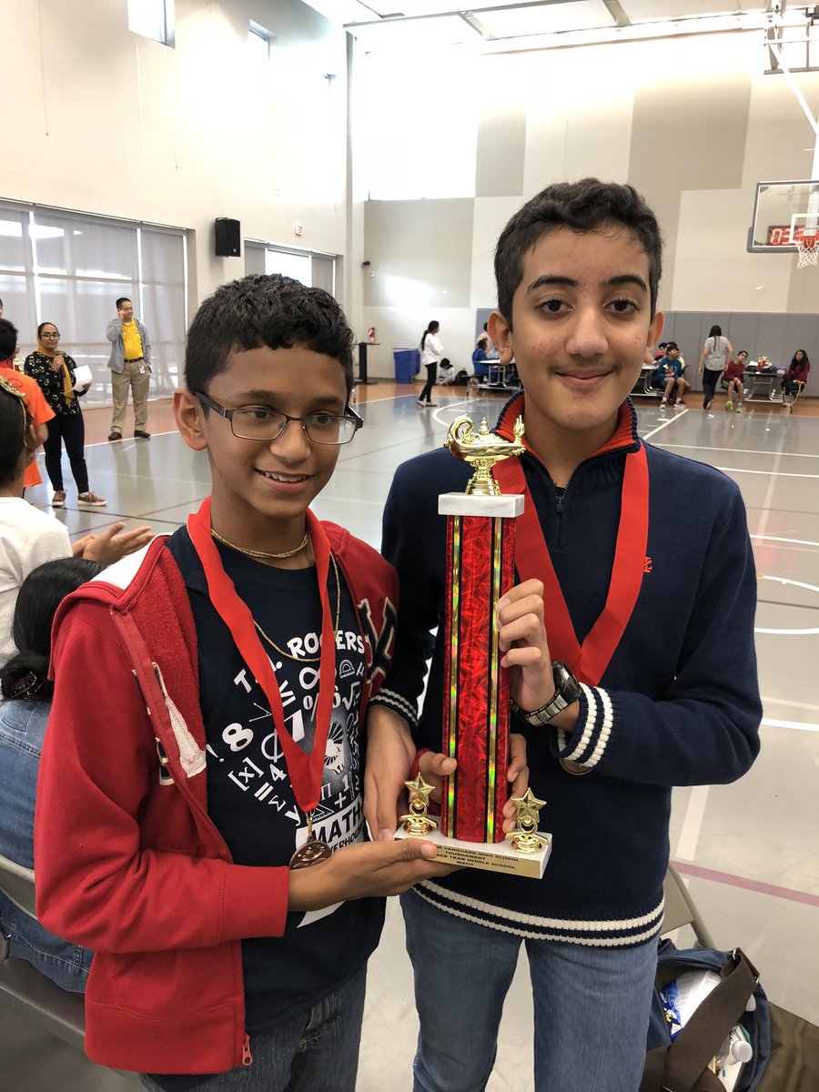 cwinn1103's tweet image. Congrats to our awesome Rams, Shree &amp;amp; Jay, who earned 2nd place at the TMSCA competition! 🏆 #mathletes #sciencestars
