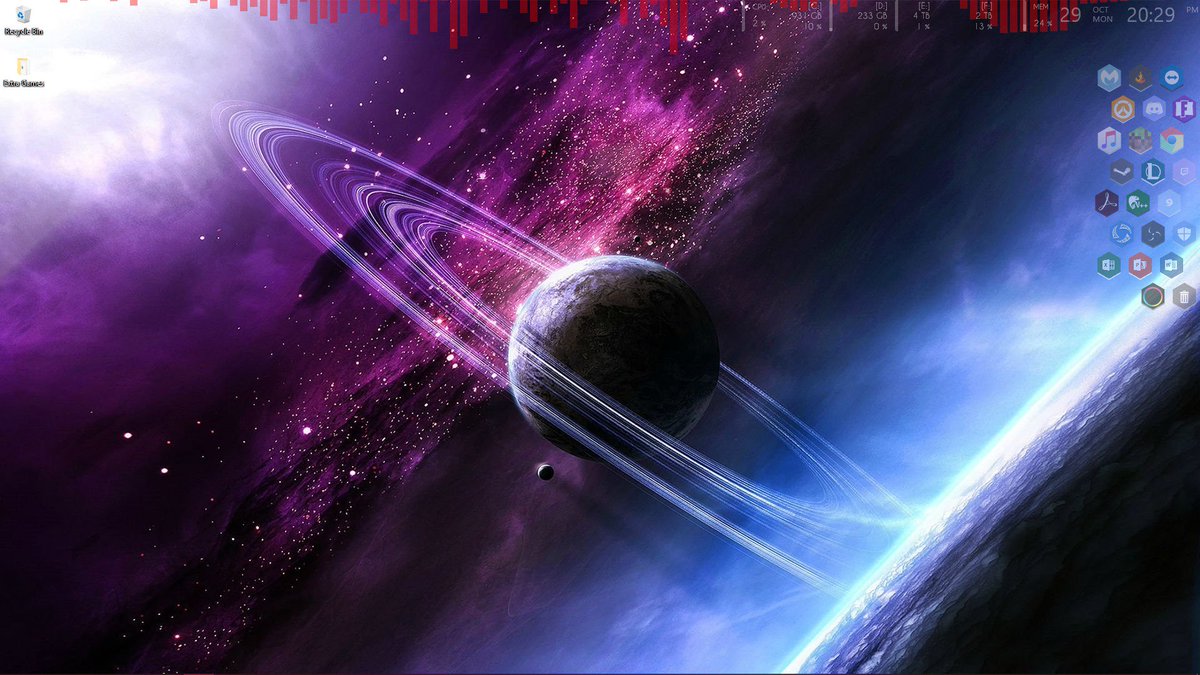 billyK___'s tweet image. Got around to finally cleaning up my desktop, and it looks so clean now #rainmeter