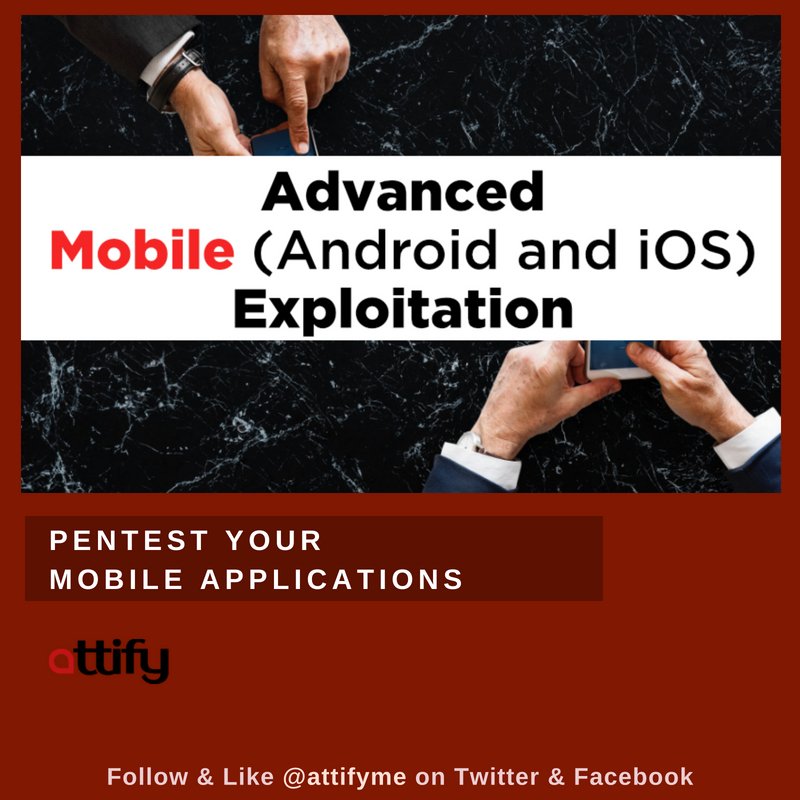 attifyme's tweet photo. #Jailbreaking modifies the #iOS operating system, letting an #iPhone run "off-road" apps & features. Secure your #mobile apps with #Attify
Take Online Mobile #Exploitation Training ๐ https://t.co/F5rlIxMJoE
#appsec #iOSsec #mobilesecurity #security #appsecurity https://t.co/PP7csAB5bI