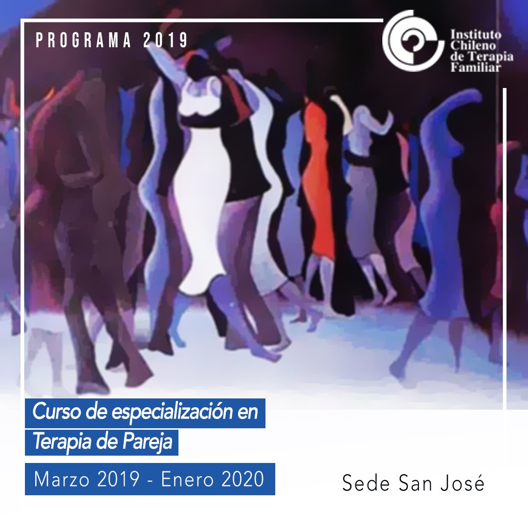 IChTF1's tweet photo. Si eres psicólogo o psiquiatra con formación de post título en terapia familiar sistémica. ¡Este curso es para ti! Actualiza tus conocimientos teóricos y refuerza tu práctica clínica en la terapia de pareja.

Más información aquí: https://t.co/5u2W0sr2IG https://t.co/SMAM4qJDsx
