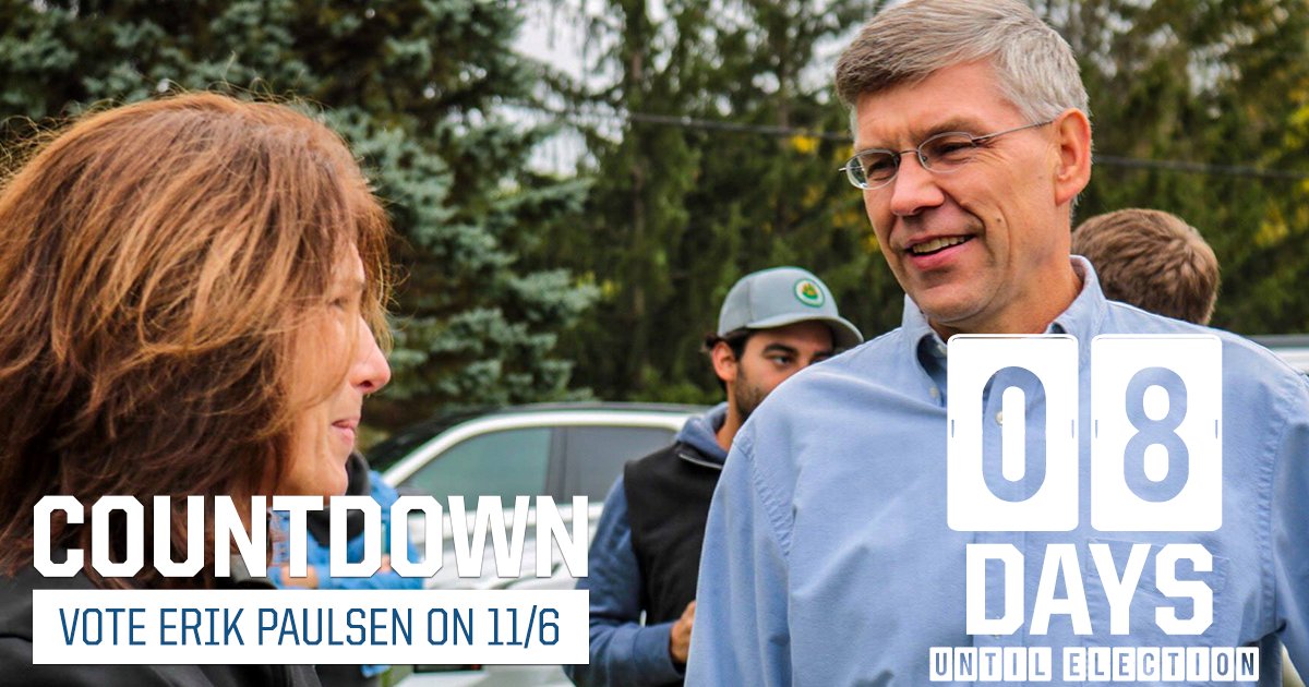 8 days till election day. Please make sure you vote early if you need to…every vote counts! For early voting info visit: vote.gop