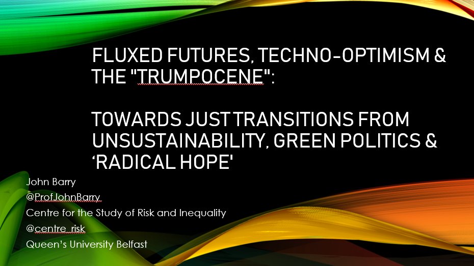ProfJohnBarry's tweet photo. Working on my paper for @ShefUniPolitics on Wednesday 'Fluxed Futures, Techno-Optimism & the "#Trumpocene": Towards #JustTransitions from #Unsustainability, Green Politics & ‘Radical Hope' .. Yeats seemed a good starting point... https://t.co/6WO8tYPssn