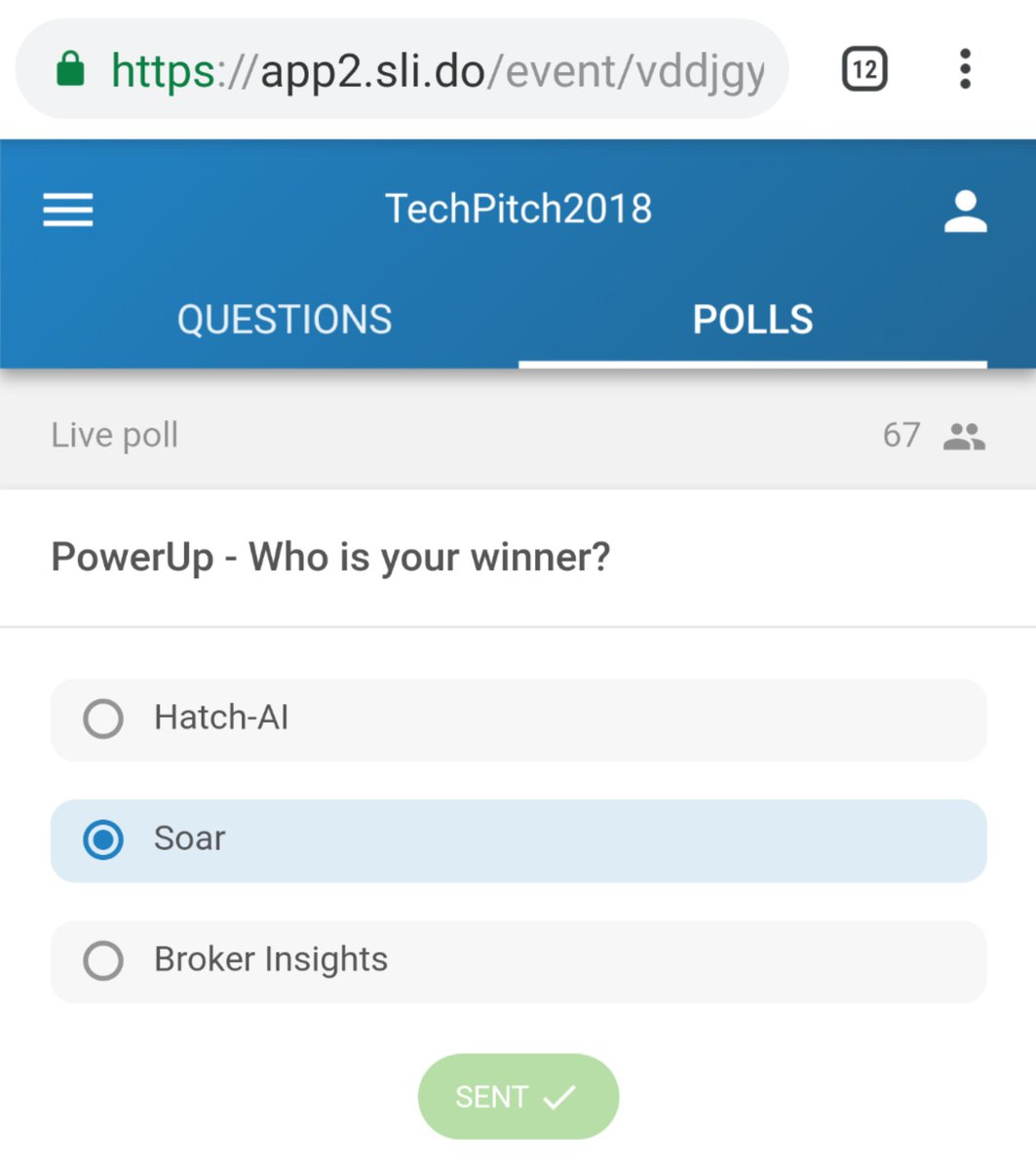 simonmontford's tweet photo. @andrewmduncan You got my vote! #techpitch2018 https://t.co/E2oVZE119B