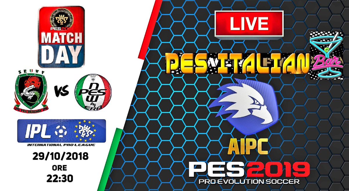 IplPes's tweet photo. Per chi volesse guardare il nostro matchday, questi sono i link dove verrà trasmessa la partita dalle ore 22.30

https://t.co/HdLDzCrRvB

https://t.co/Bquma2LVMe..

#aipc
#internationalproleague
@Konami https://t.co/RZdwpGBYGY