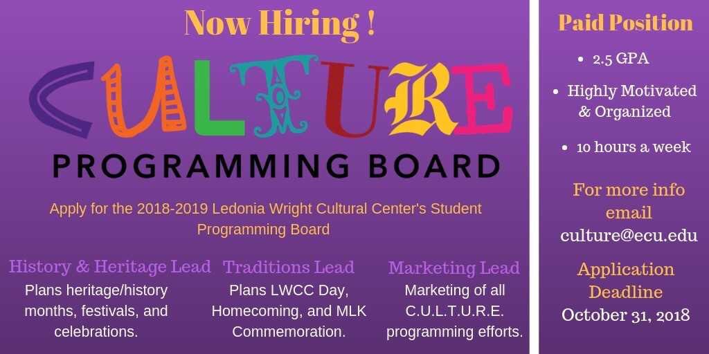 ITS_CULTURE's tweet photo. TOMORROW is the last day to apply for C.U.L.T.U.R.E. Programming board‼️ https://t.co/7rFdtGjKUL