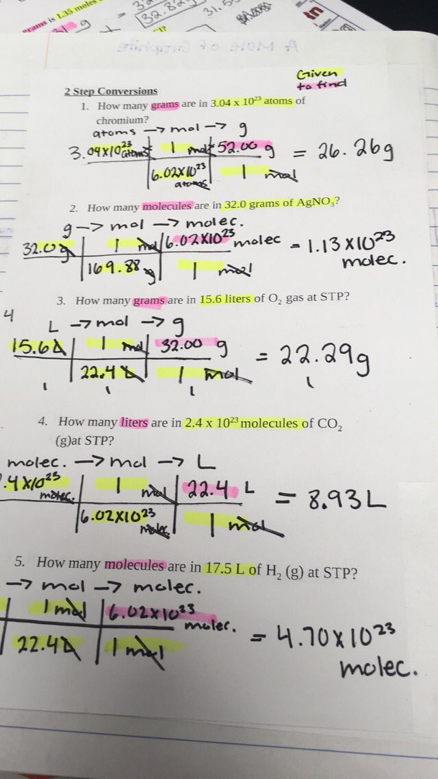 AVIDMoorheadHS's tweet photo. Marking the text is not limited to readings. In ChemCom we use it to identify our “given” and “to find” units for stoichiometry #AVIDstrategies https://t.co/r2WHRQzgc2