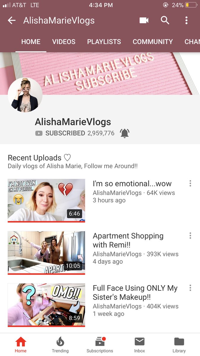 LidaLuAlisha's tweet photo. the #macbby fandom is almost at 3,000,000 on the vlog channel π@ALISHAMARIE https://t.co/orBRVe2ScX