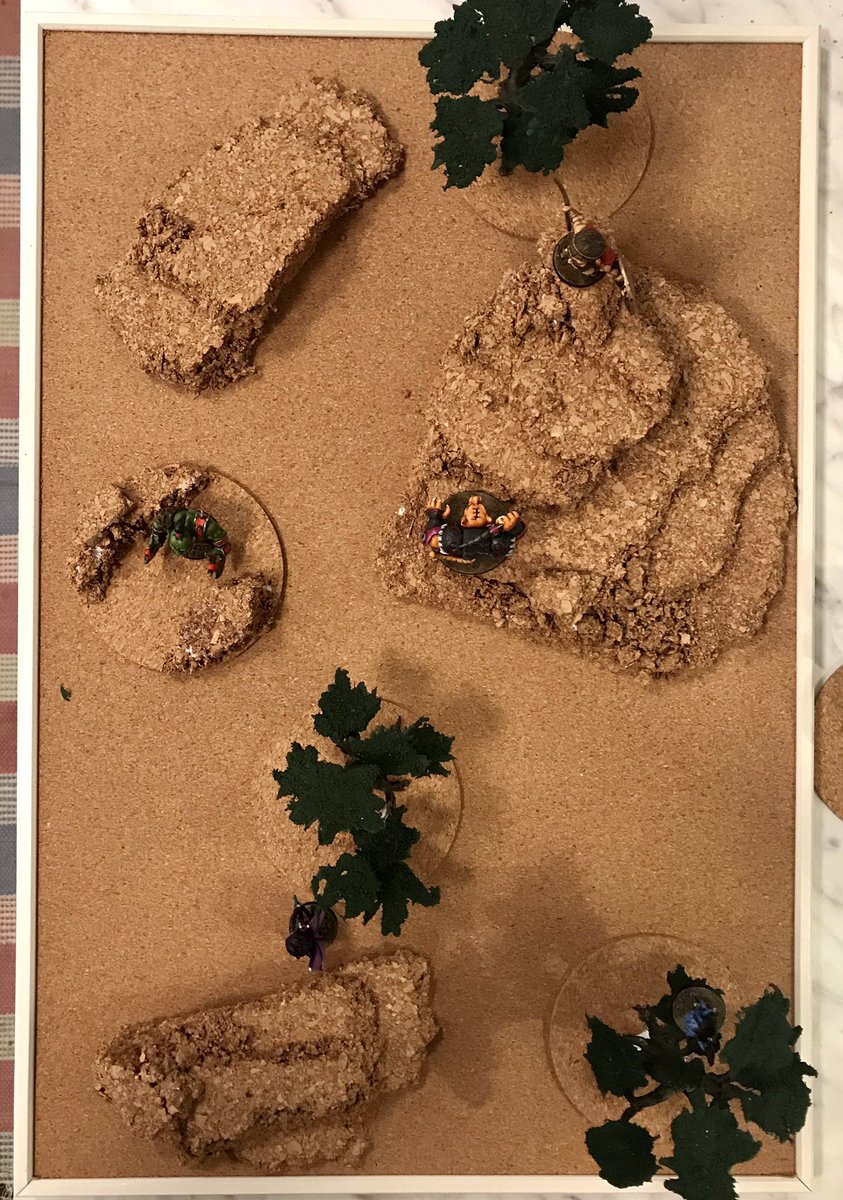famEkman2's tweet photo. ”Cork material” from IKEA makes solid base for a game of #opencombat by @second_thunder https://t.co/dq4q71Bg0I