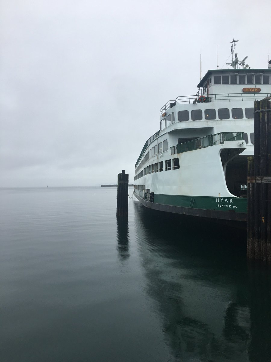 wsferries's tweet photo. #Hyak repairs complete! If sea trials to #Anacortes go well, it'll replace #Chelan in #SanJuanIslands temporary 3-boat schedule overnight. Chelan will then go to #Fauntleroy/#Vashon/#Southworth, restoring 3-boat service there, hopefully in time for 1st scheduled sailing at 545a. https://t.co/4p572aaVhr