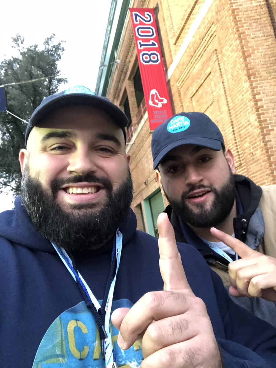 Steve_DaSilva's tweet photo. #DamageDone #WorldSeriesChampions2018 #RedSox #DirtyWater #OnlyAtCafeMartin #MartinMagic @teamcafemartin @MKEmond https://t.co/uUAuyNNuec