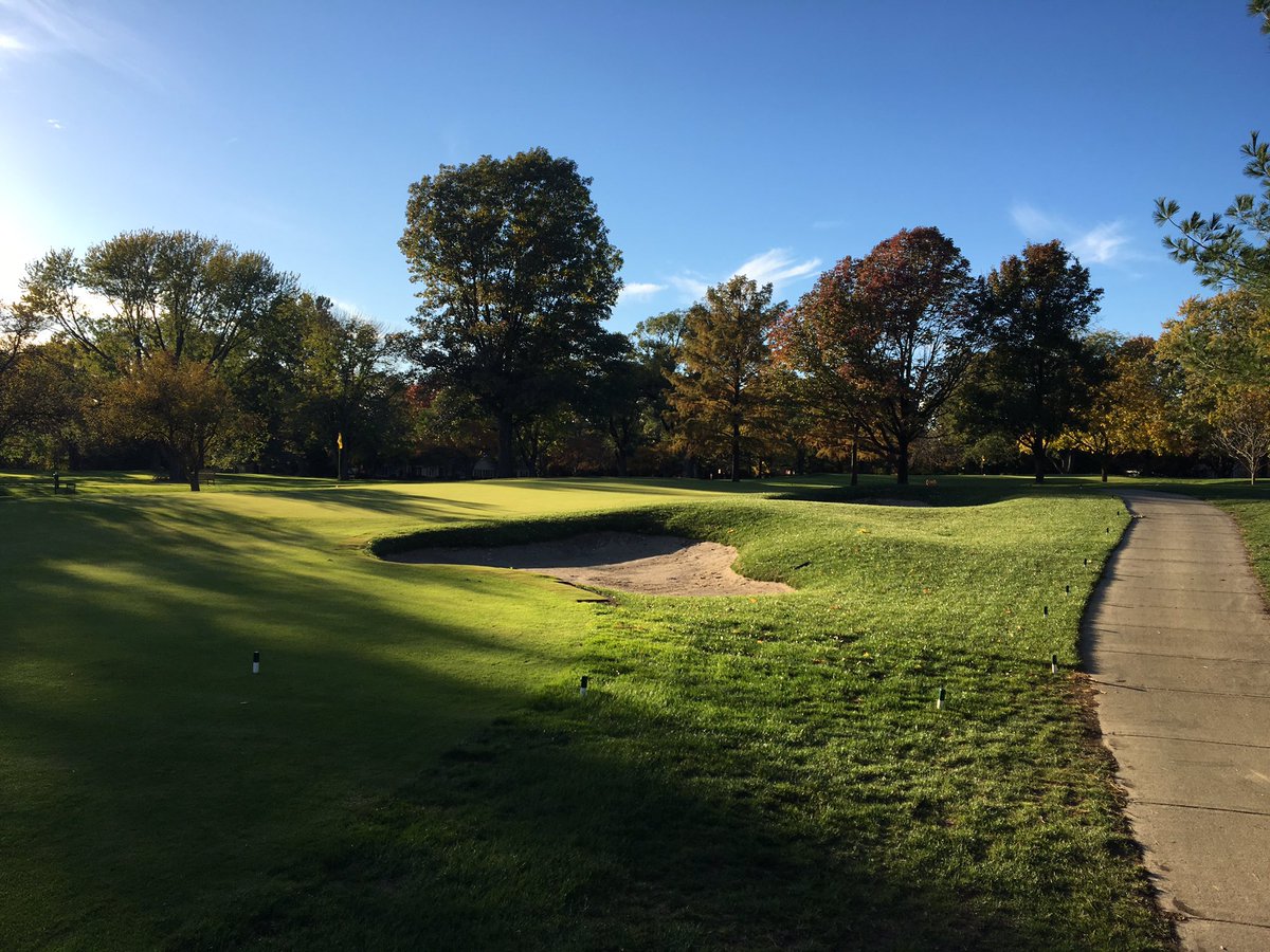 benrink's tweet photo. Sometimes it’s hard to stop and appreciate things. On my final drive around for the day, it is obvious that @FarrisBrantley is killing it on the bunker reshaping/regrassing project, and the RTF from @idealturf_rtf is the real deal! #LuckySupt https://t.co/Mp13b3tTAx