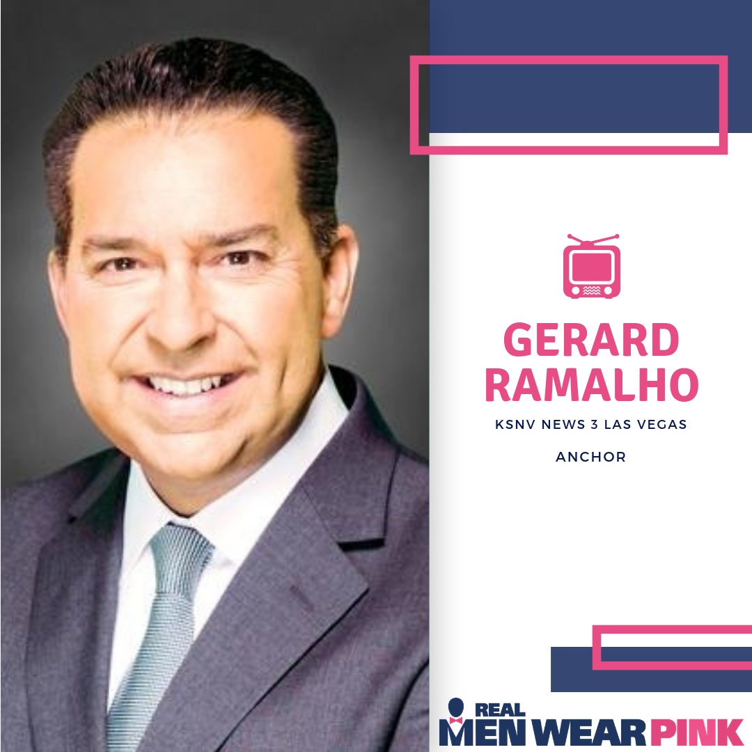 Introducing Gerard Ramalho of <a href="/News3LV/">KSNV News 3 Las Vegas</a>, our #MCM star for October 29. Gerard is joining our #RealMenWearPinkLV campaign for the first year! Donate to his campaign by visiting his personal page bit.ly/2Dc023V

#BreastCancerAwareness #ACS  #IDriveFor #RealMenWearPink