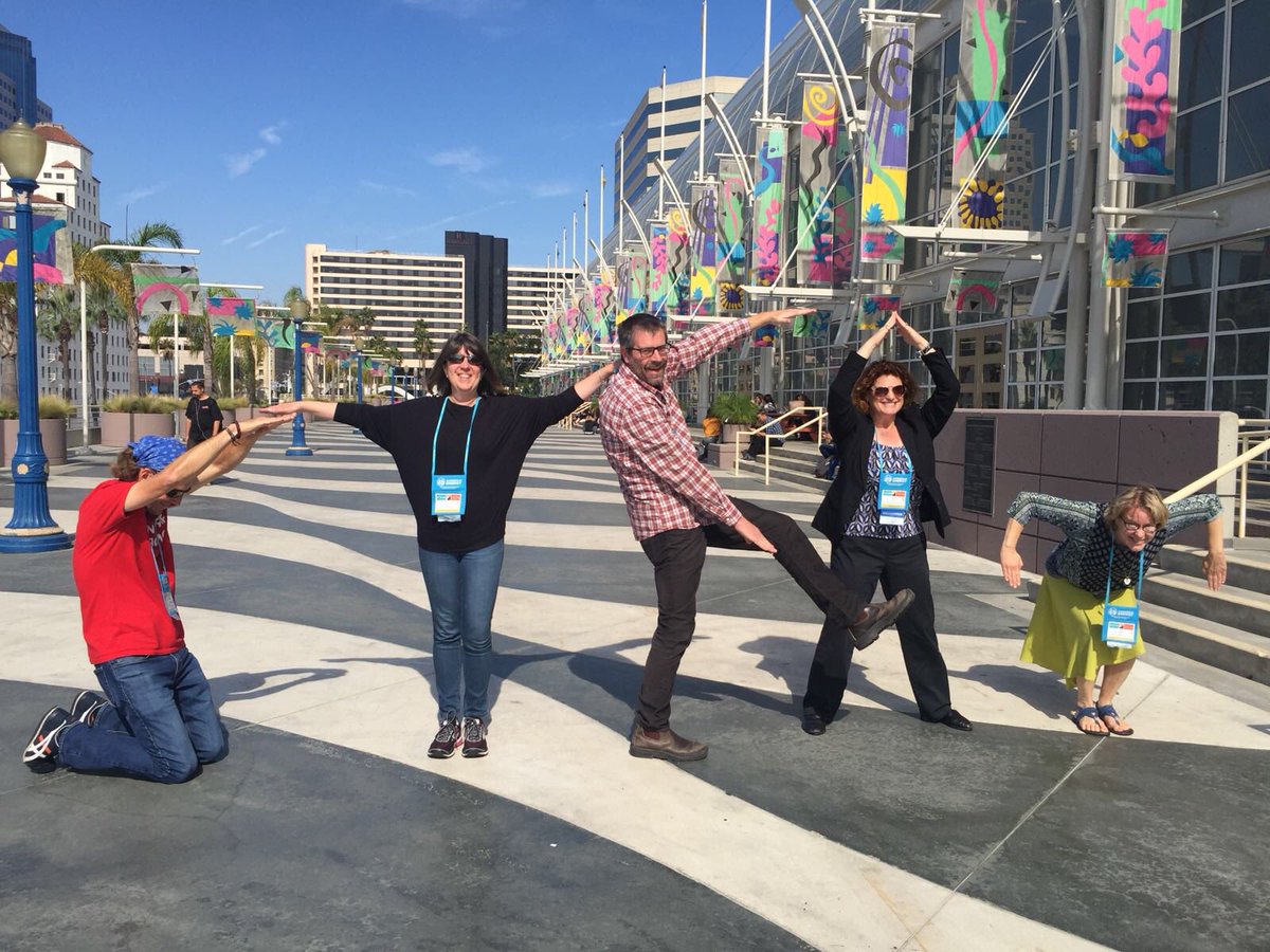 Steindorf teachers spell out STEAM at CA STEAM Symposium! #CASTEAM18  #SteindorfStrong  #Steindorf_K8 #CambrianSchoolDistrict  #STEAM