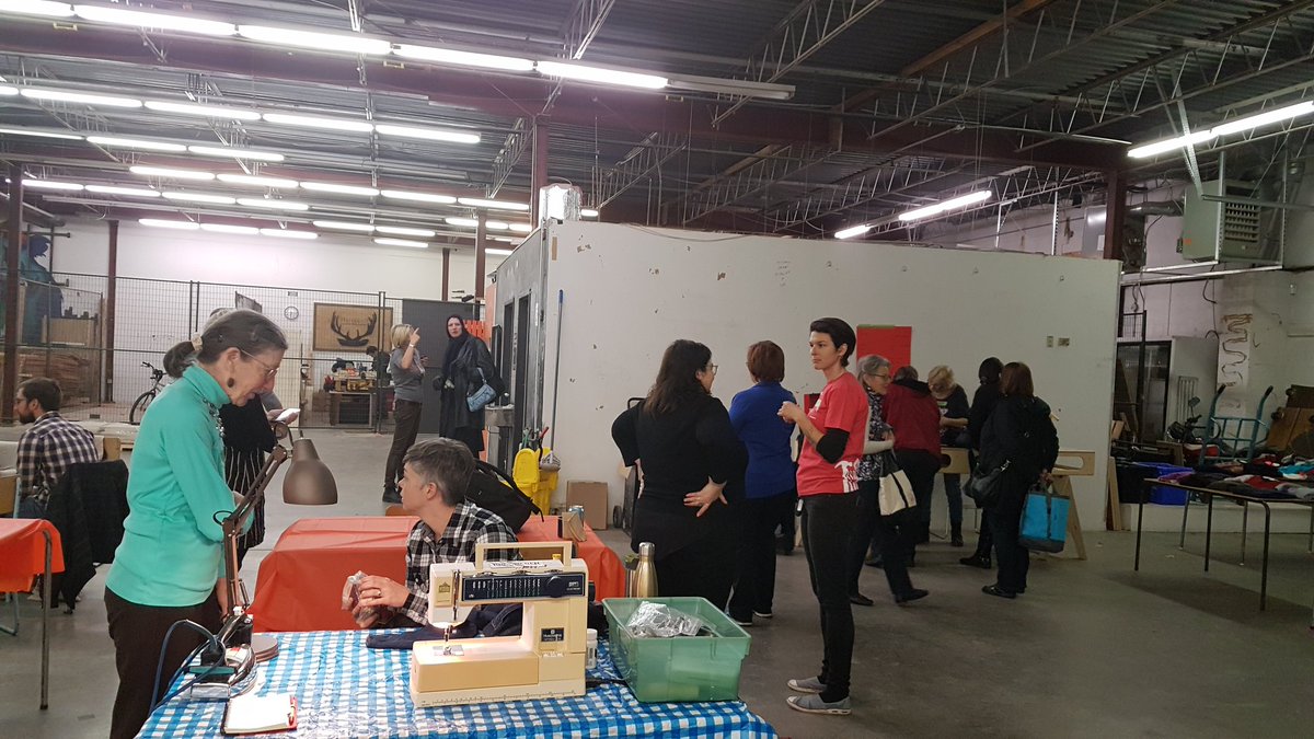 perc_ott's tweet photo. Check out the sweet t-shirt we scored at the Ottawa Tool Library learn to mend/swap event. #SwapMeet #fixdonttoss https://t.co/g4senwUWkS