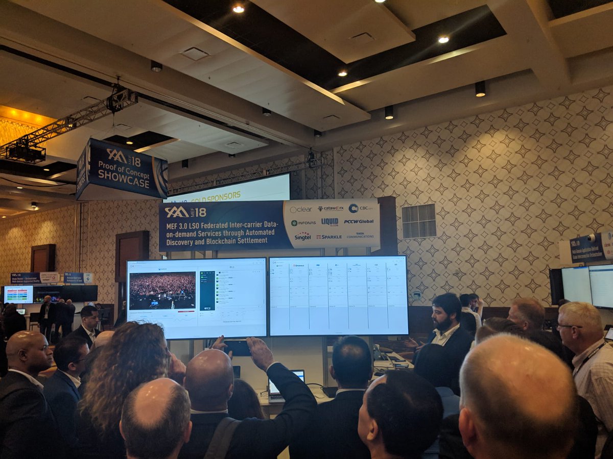 ClearBlockchain's tweet photo. We're live at #MEF18!
Come visit us at PoC Zone #3 and see how blockchain is being used to help deliver next generation services - VR, cloud, IoT and more!
#bandwidthondemand #blockchain #telecom #nextgenservices https://t.co/4TTy3aOPTB