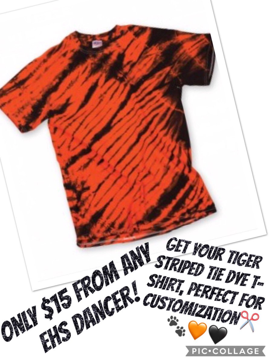 ehsdancerocks's tweet image. Is your wardrobe playoff ready Tigers? Don’t worry, the dance team has your back! Get your fan gear here or from any dancer!!🐯🐾🧡🖤