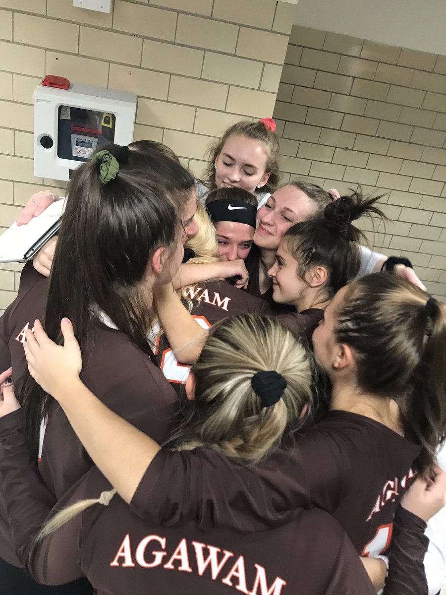 AgawamVBa11's tweet photo. Varsity smothers their seniors at the conclusion of our final march of 2018. Thanks for 4 great years Alex + Sarah #GoGwam #Legacy #FightOn https://t.co/HqlDc6n2yW