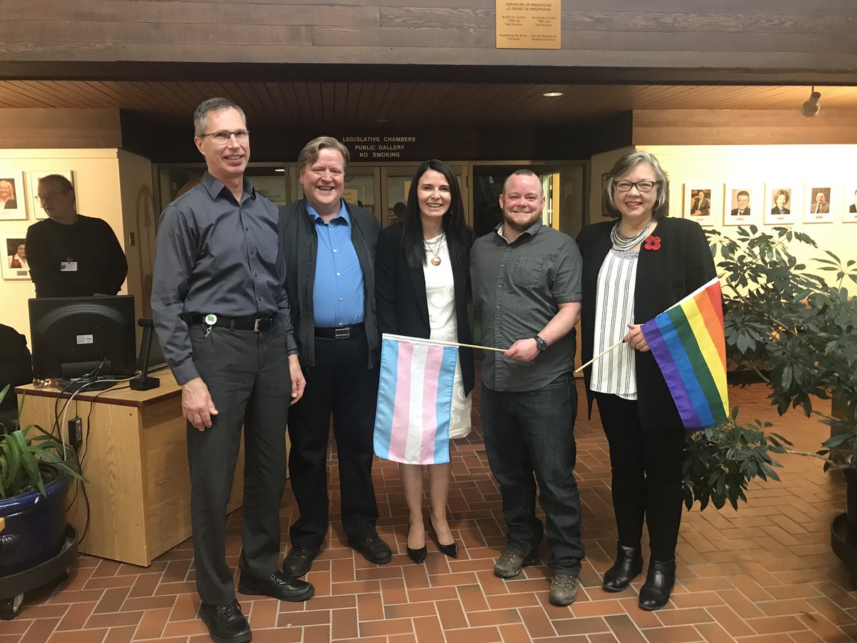 BLODGEisms's tweet photo. Bill 21 Passed today with unanimous support! The language in several Acts will be changed to gender neutral language so people of all gender identities &amp; sexual orientations have the same Rights, protections and access under law!  #trans #lgbtq #transgender #ftm #humanrights https://t.co/DnUw3AjHAw
