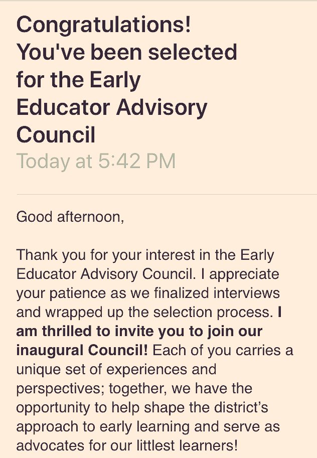 I am soooo 😆 to participate in the inaugural Council for our 👶 learners! Thanks @SydneyAhearn for this 👍🏼 opportunity to advocate for @APSInstructTech resources for the littles! #Gafe4Littles here we come! @ahrosser @GoogleForEdu @apsitnatasha #APSITinspires