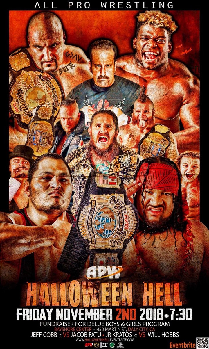 DonovanTroi's tweet image. THIS FRIDAY at @allprowrestling #HalloweenHell - my trainer and client (outside of APW) goes ONE-on-ONE with #ECW Legend @THETOMMYDREAMER! This match alone is worth the price of admission! #BeThere #APW #WrestlingPersonified #HardcoreInnovator