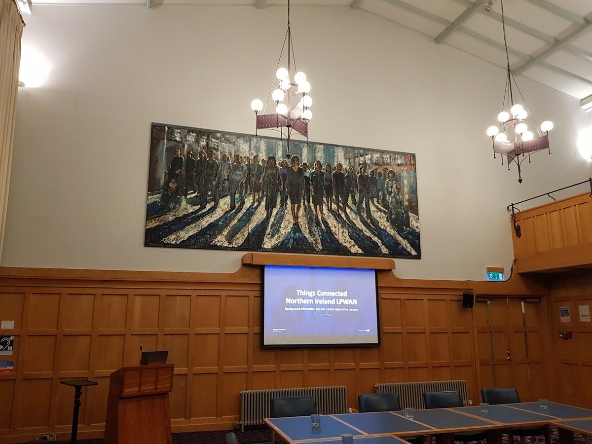 Tonight we had the distinguished pleasure of presenting our LPWAN network to the IET Policy Group for NI.  

<a href="/juoople/">Joe Rafferty</a> <a href="/DrPhilCat/">Philip Catherwood</a>  <a href="/SERG_Ulster/">Pervasive Computing Research Centre</a>  <a href="/IETNI/">IET Northern Ireland</a>