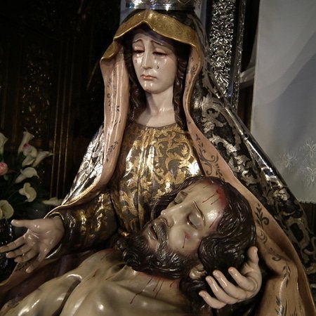 CULTOS EN HONOR A NUESTRA PATRONA LA SANTÍSIMA VIRGEN DE LAS ANGUSTIAS 
Un año mas cantamos el sábado 10 de noviembre, último día del Solemne Septenario en honor a nuestra Excelsa Patrona acompañados por la soprano Rosa de Lima y al órgano por D. Rafael  Pascual Hernández