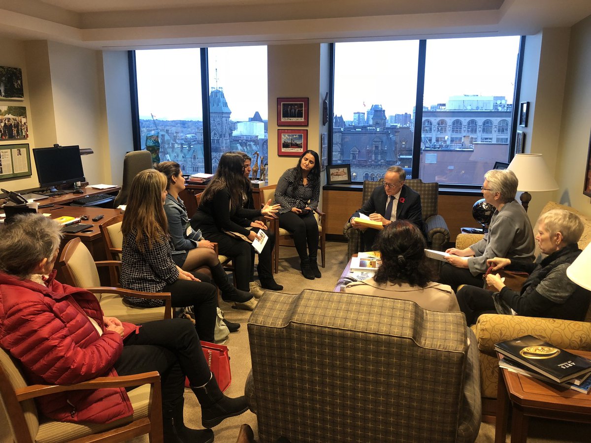 Rob_Oliphant's tweet photo. Honoured to meet with Adiba, Dillhaz and other Yazidi women today along with Women Refugees Advocacy Project members from Vancouver and Ottawa. Victims of genocide, especially traumatized women, need comprehensive support abroad and in Canada. https://t.co/AUINVKV79f