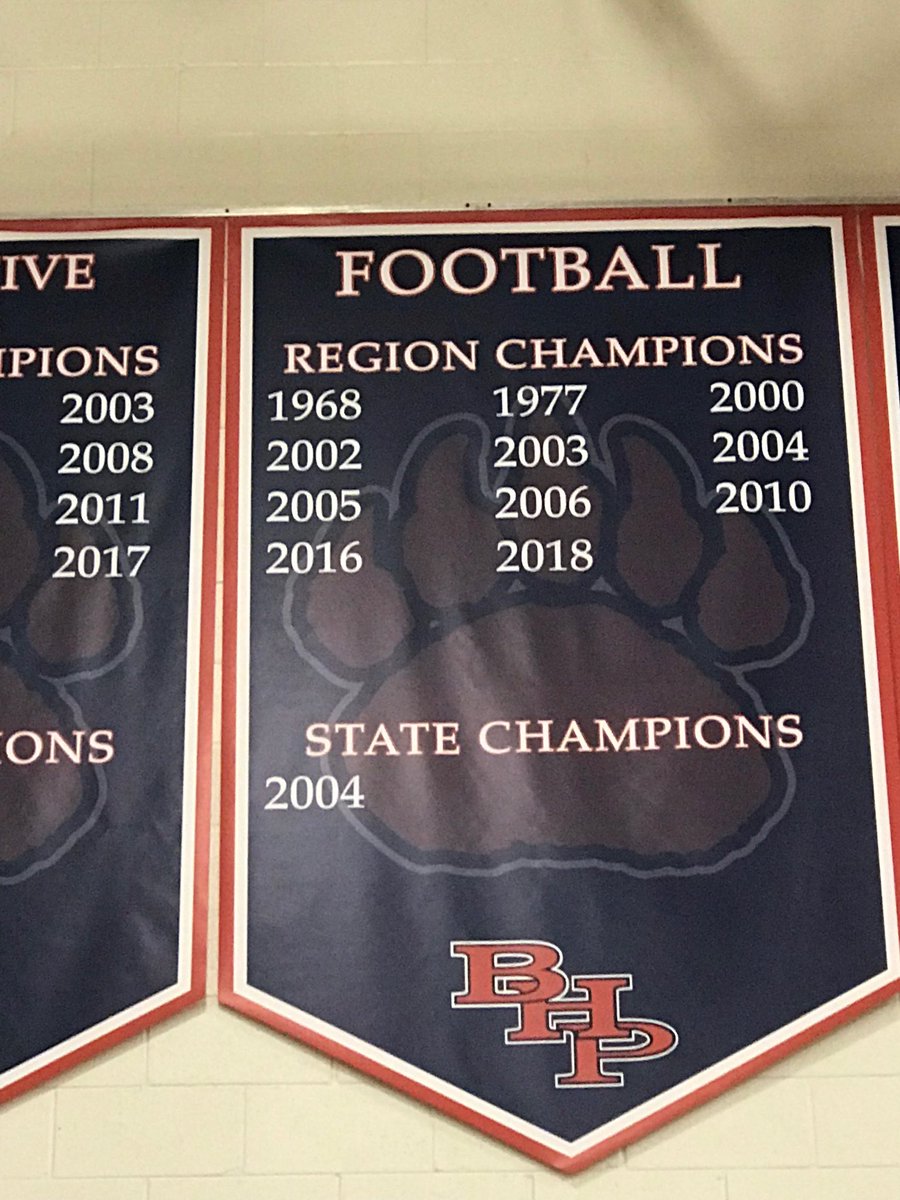 BHP Football 2018 is up. Go Bears!!!