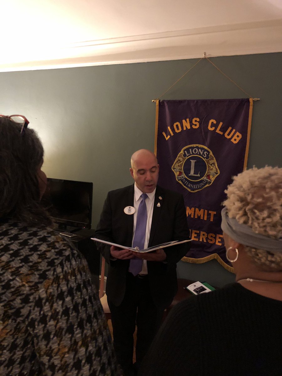 Lions installation of new member ...