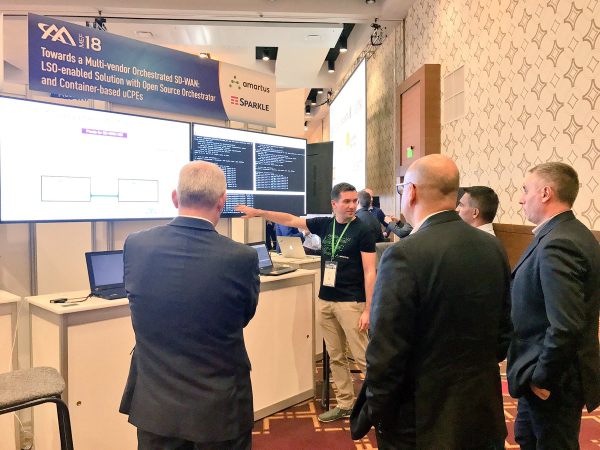TISparkle's tweet photo. #PoC: Towards a #MultiVendor #orchestrated #SDWAN: #LSO enabled solution with #Opensource #orchestrator and #ContainerBased #uCPEs @amartus_com https://t.co/JCht1WnKaW