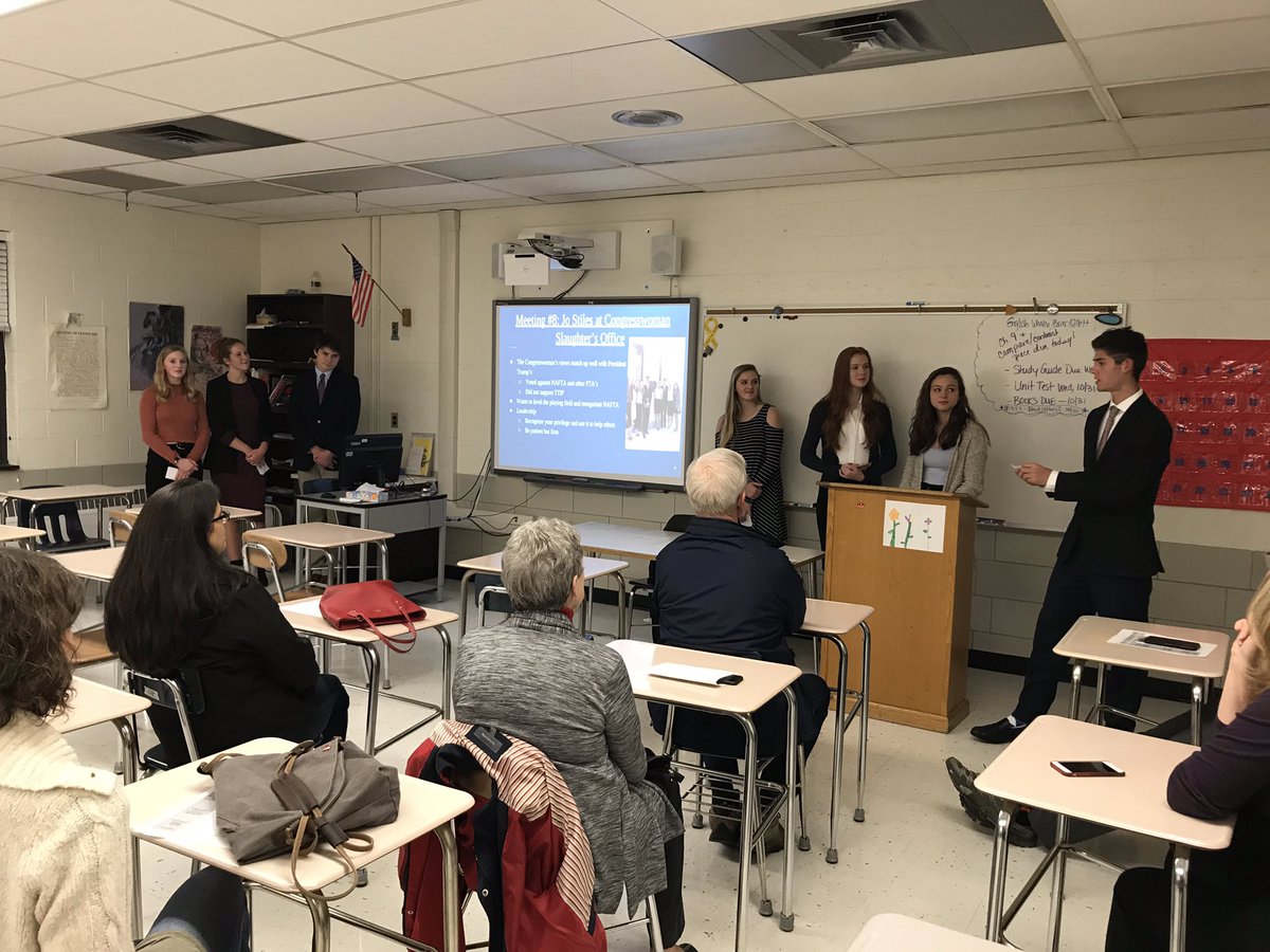 SaxFHS's tweet photo. US Trade group presentation wrapping up great night! #Leadership2018 https://t.co/0F0zDOpFra