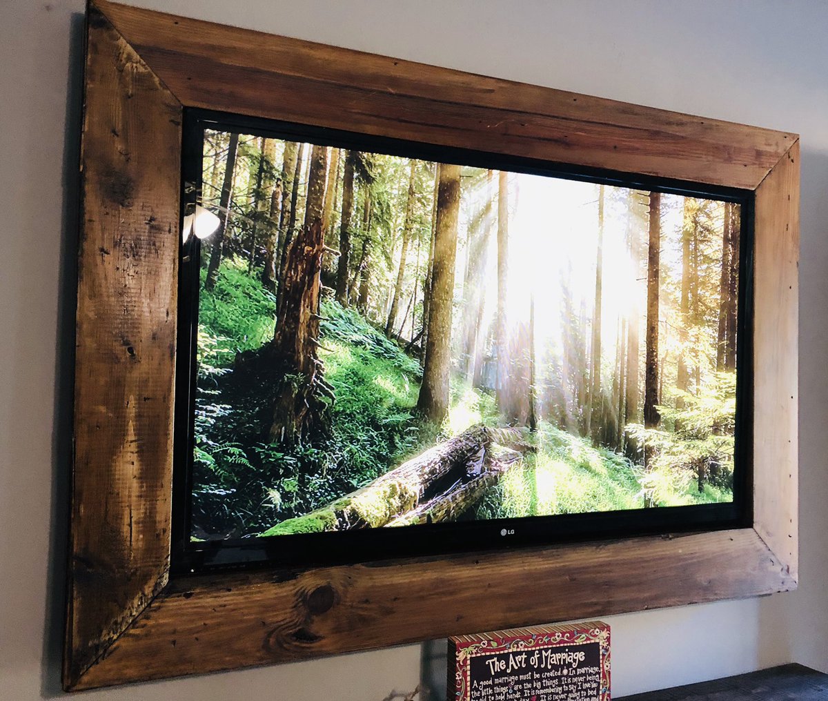 TeaWithMandyB's tweet image. Custom Rustic TV Frame #tv #wood #frame #farmhouse #littlecottonbend