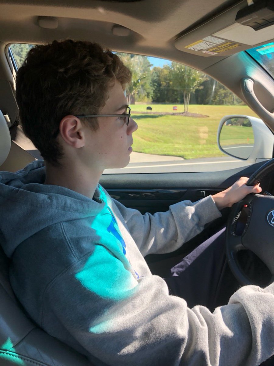 tarheeltanya's tweet image. Anyone else see a toddler in Batman pajamas behind the wheel here? No? Just me? 😫#learnerpermit