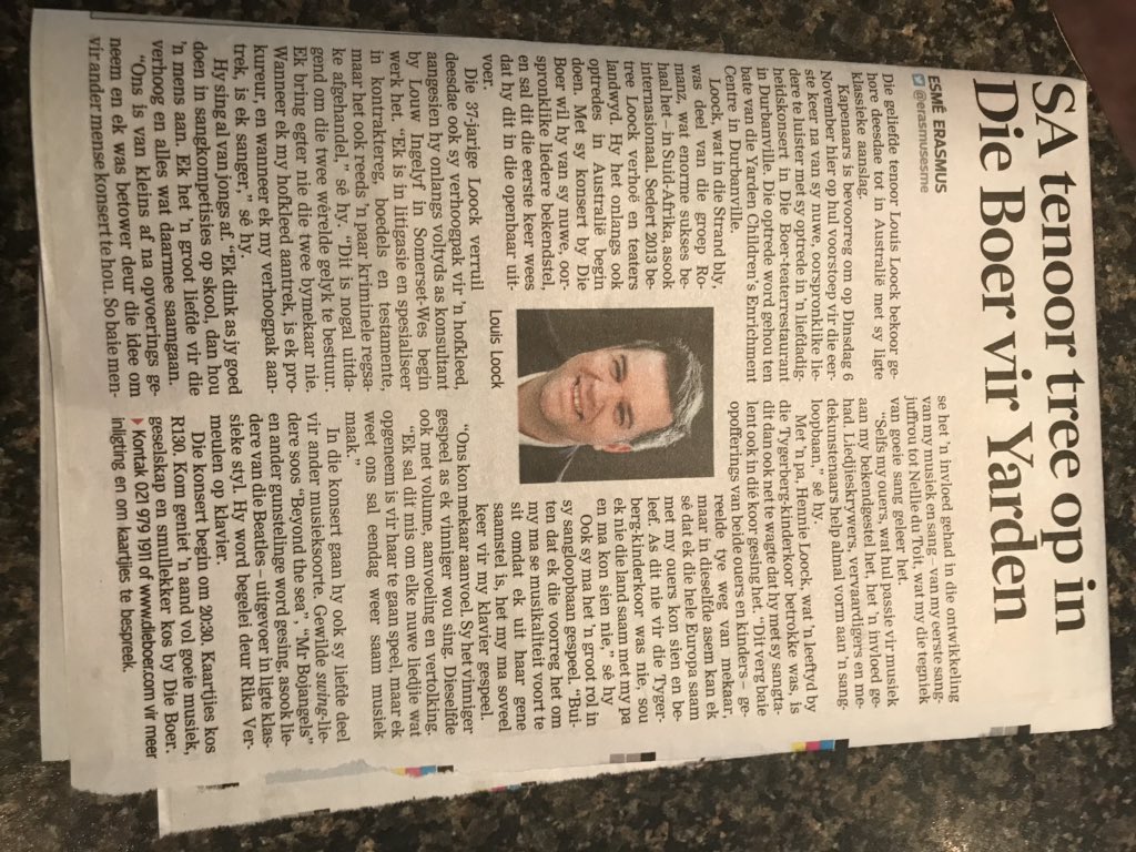 Hier is jou kans om vir @louisloock op sy beste te hoor by <a href="/dieboerteater/">Die Boer Teater</a> . Luister na een v sy oorspronklike nommers op i tunes itunes.apple.com/za/album/gliml…