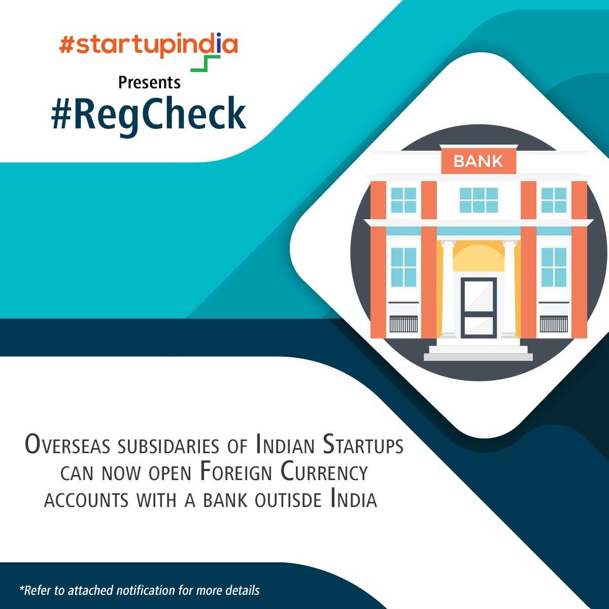 startupindia's tweet photo. Startup India now invites #Regulatory & #Policy proposals at https://t.co/fnyS5WHEPr.
ForEx Management Regulations have been eased. To know more visit https://t.co/jPp3VvoPi1. Follow #RegCheck & get updated on regulatory changes made by @DIPPGOI to foster the Startup Ecosystem. https://t.co/L6kLTBqDHj