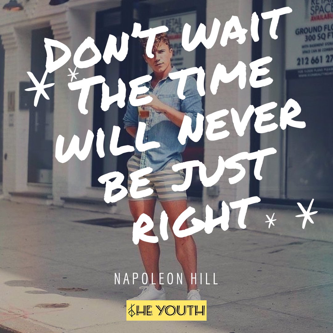 Don’t wait! The time will never be just right!
- Napoleon Hill
Follow @theyouthsclub #youthspeak

#rightpathlifestyle #theyouth #nojudgement #youthclub #youthempowerment #koregaonpark #pune #motivationalquotes #quotes ! 