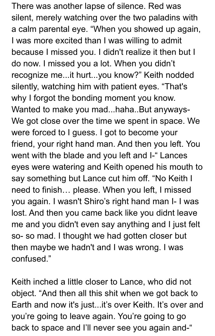 tvneup's tweet photo. Post voltron season 8 #Klance oneshot https://t.co/xPMvv8WVXp