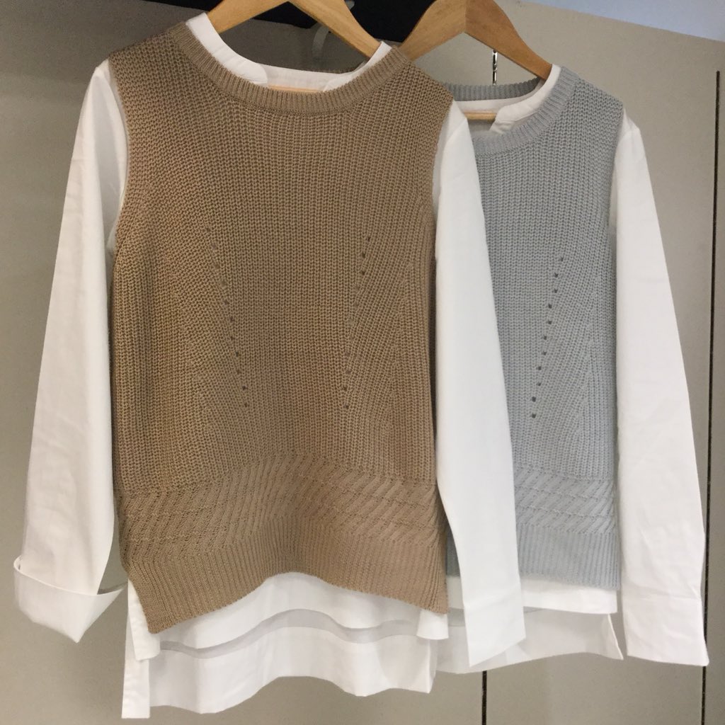 LyreBag's tweet photo. セットアイテムのご紹介です！
しっかりしたシャツのインナーにニットのアウター😻
これがセットなのはすごく魅力的ですよね〜🎶
これから寒くなっていくので、そろそろ長袖って時にぴったりです！ https://t.co/kR7GDdUMrM