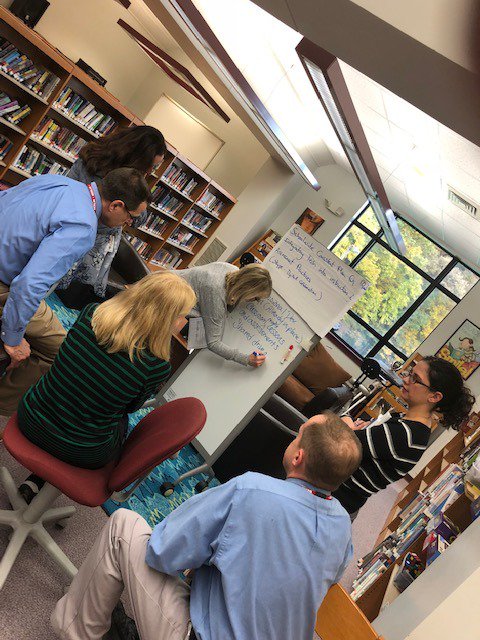 principal_urso's tweet photo. McGee School staff practicing collaborative efforts as they work together to identify action steps to meet district and school improvement targets - go team! 
#BerlinPurpose#BerlinPassion#WeAreMcGee https://t.co/BXTue8BdIF